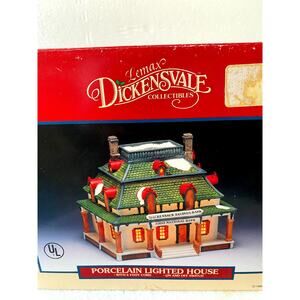 Lemax village handpeinted 1993 Hackensack Savings Bank First National Bank